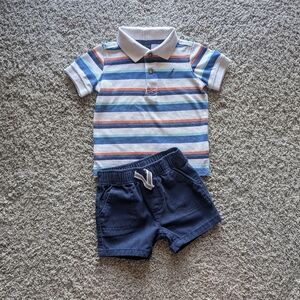 Nautica Baby boys 2 piece outfit